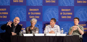 Alumni speakers hopeful about the future
