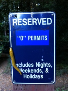 Slug hogs parking space at UC Santa Cruz
