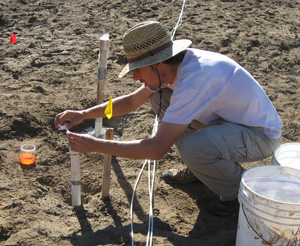 Recharge pond study reveals dynamics of water infiltration