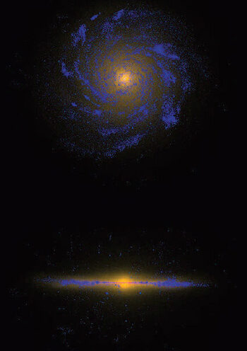 Astrophysicists report first simulation to create a Milky Way-like galaxy