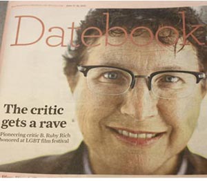 Sunday SF Chronicle arts section features cover story on B. Ruby Rich