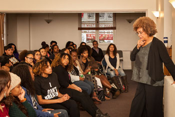 Angela Davis addresses ‘police militarization’ at capacity MLK Convocation