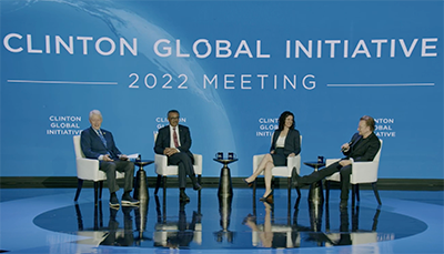 Karen Miga discusses the future of equitable genomics research with Clinton, Bono