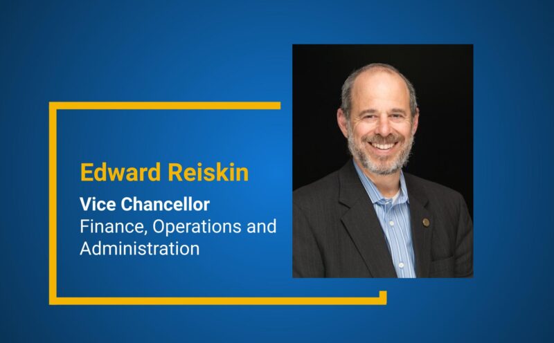 Welcoming our new Vice Chancellor for Finance, Operations and Administration