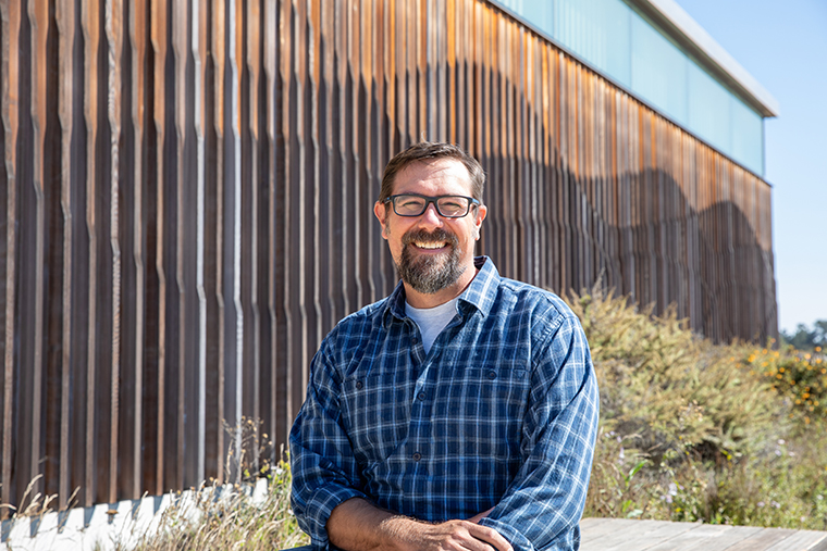 UC Santa Cruz Professor Eric Palkovacs at the coastal campus