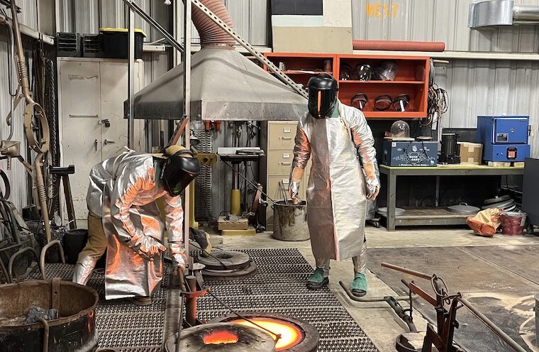 Foundry celebrates 50th anniversary with a bronze pour
