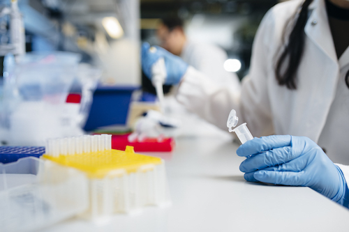 Pipetting into small test tubes
