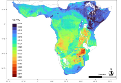 New strontium isotope map of Sub-Saharan Africa is a powerful tool for archaeology, forensics, and wildlife conservation