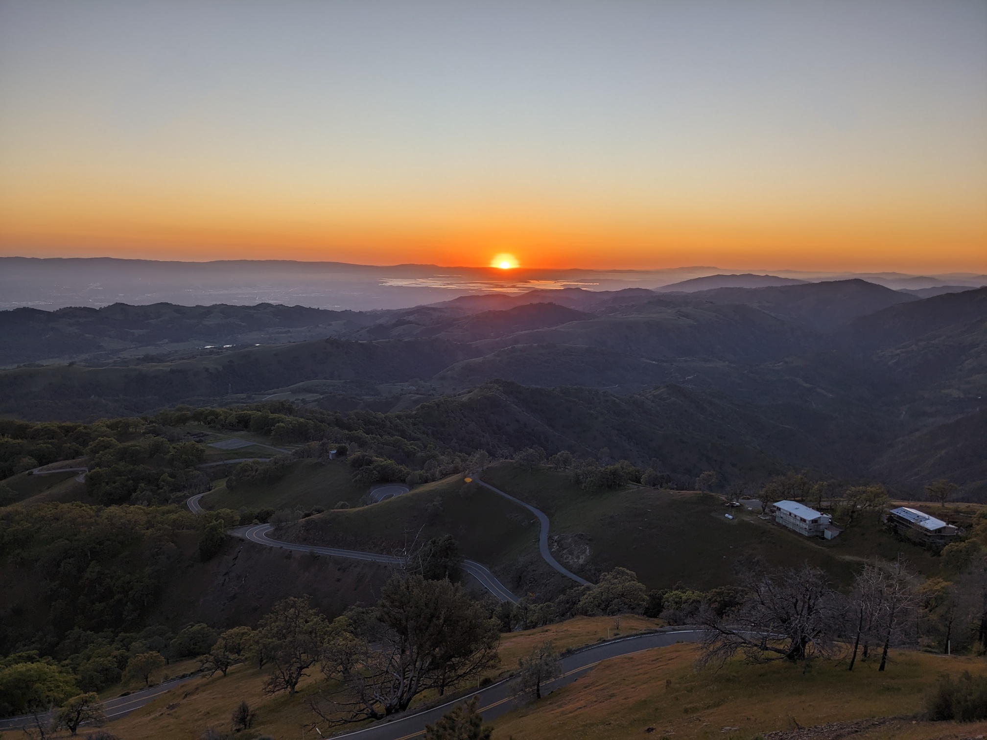 Sunset from Lick Observatory