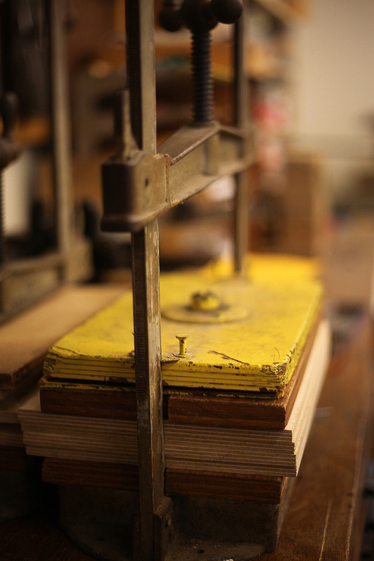 Wooden type press