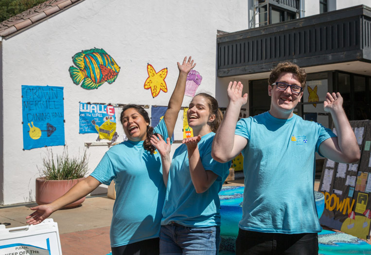 Happy students