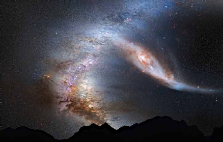 Galactic collision
