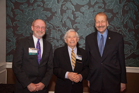 John Laird and Jack Baskin with Chancellor George Blumenthal