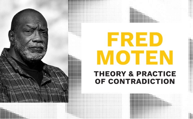 Acclaimed poet and cultural theorist Fred Moten to deliver this year’s Hayden V. White Lecture