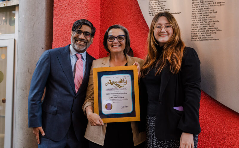 State assemblymember honors The Humanities Institute