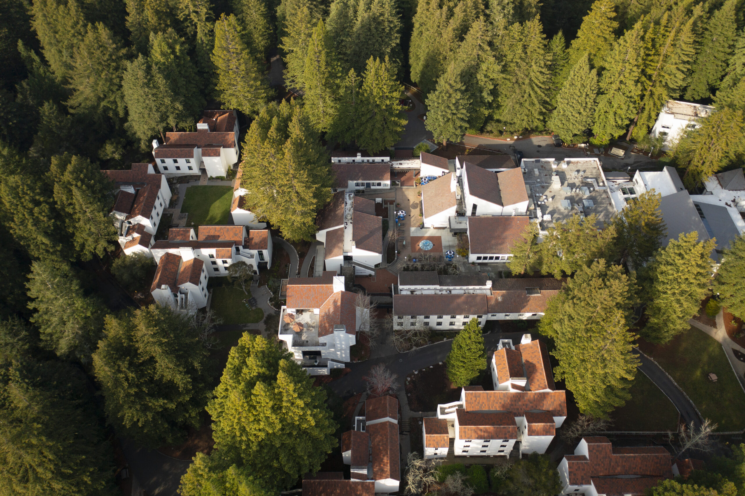 Aerial view of Crown College