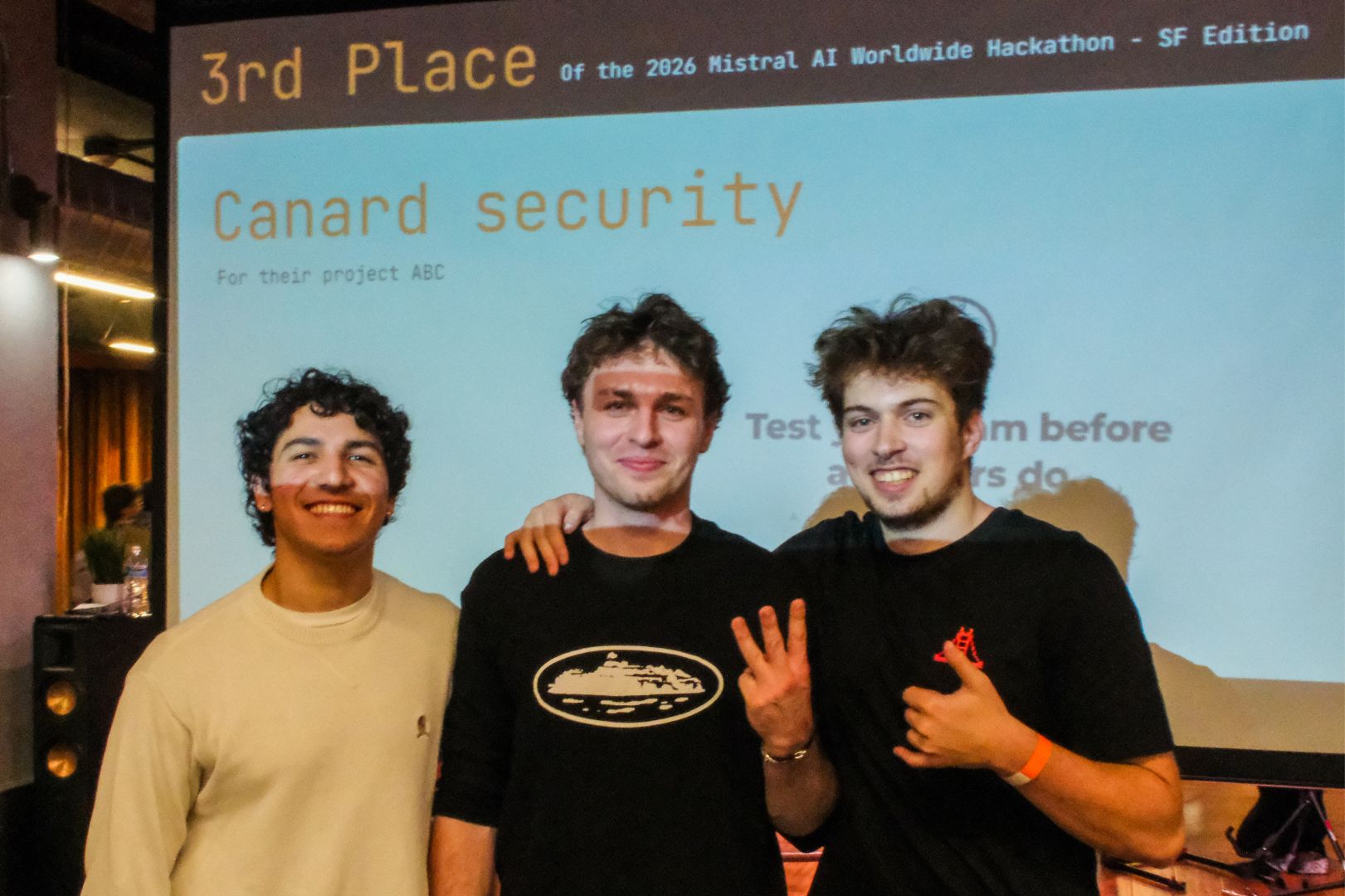 Left to right: Anthony Lamas, Ivan Severinov, and Daniel Perlov.