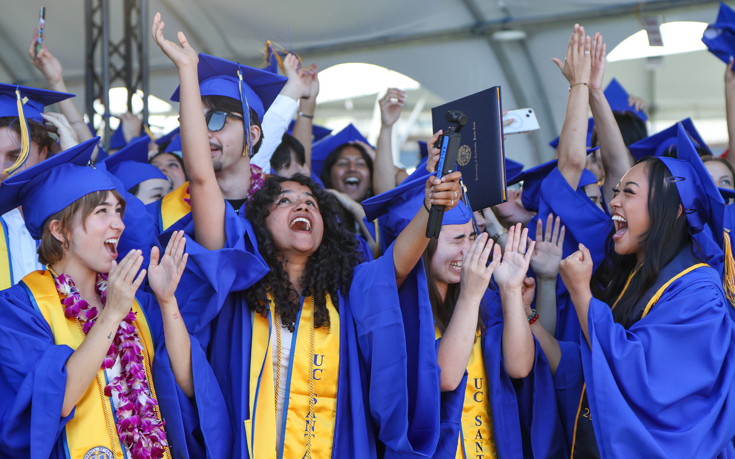 The Class of 2026 celebrates during commencement weekend at UC Santa Cruz.