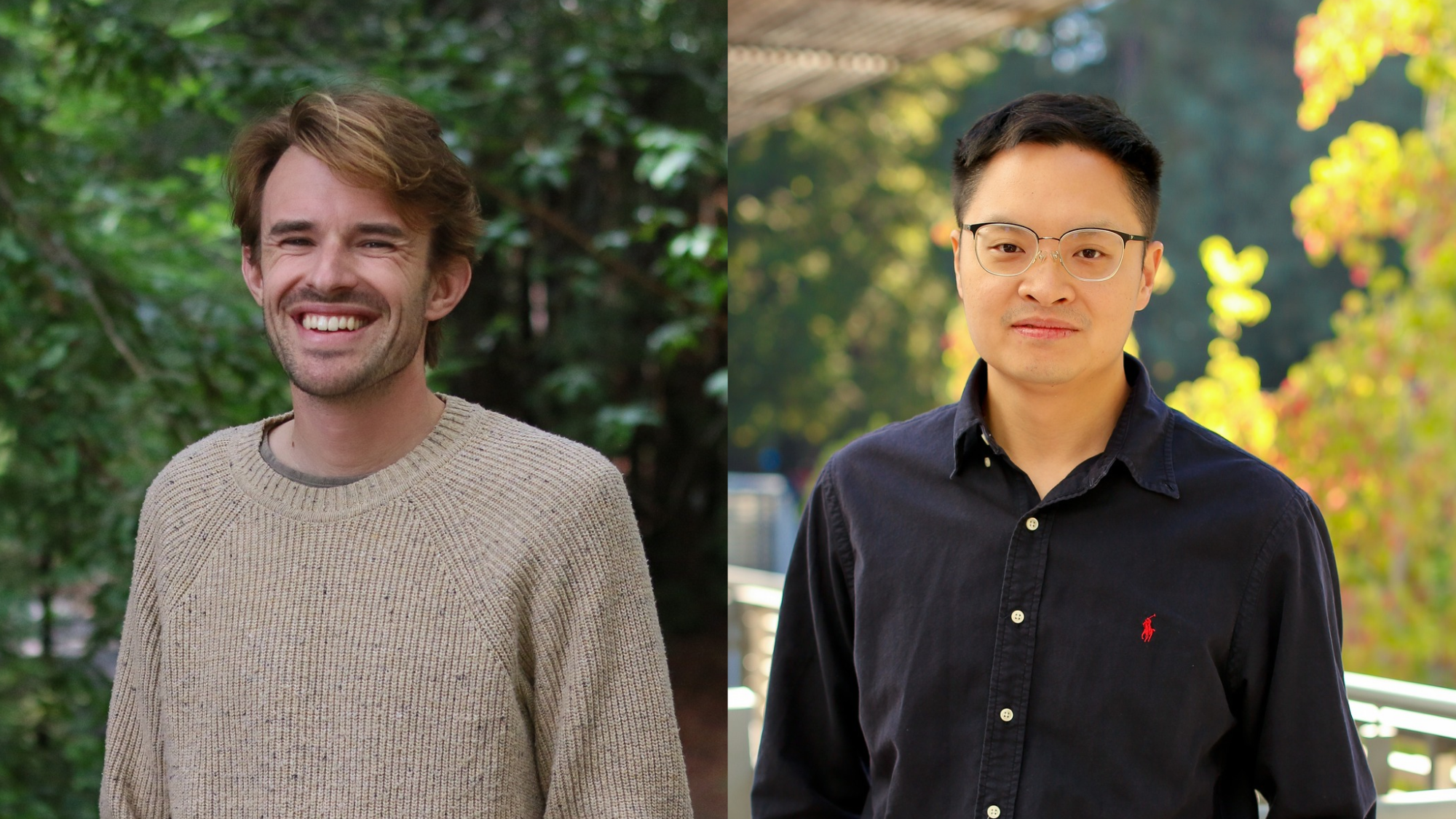 Side by side portraits of Jaron Mercer and Andy Yeh